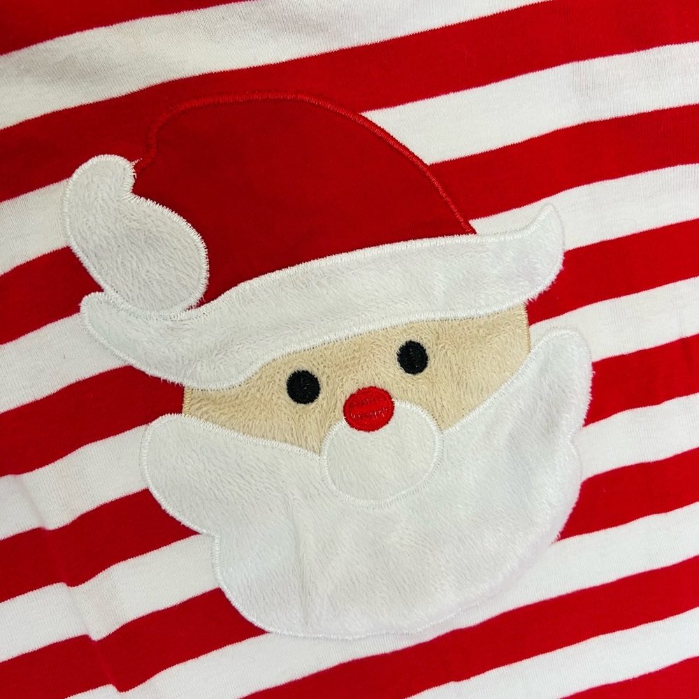 Striped Red and White Kids Pajama Set Size 10-12 - Picture 2 of 2